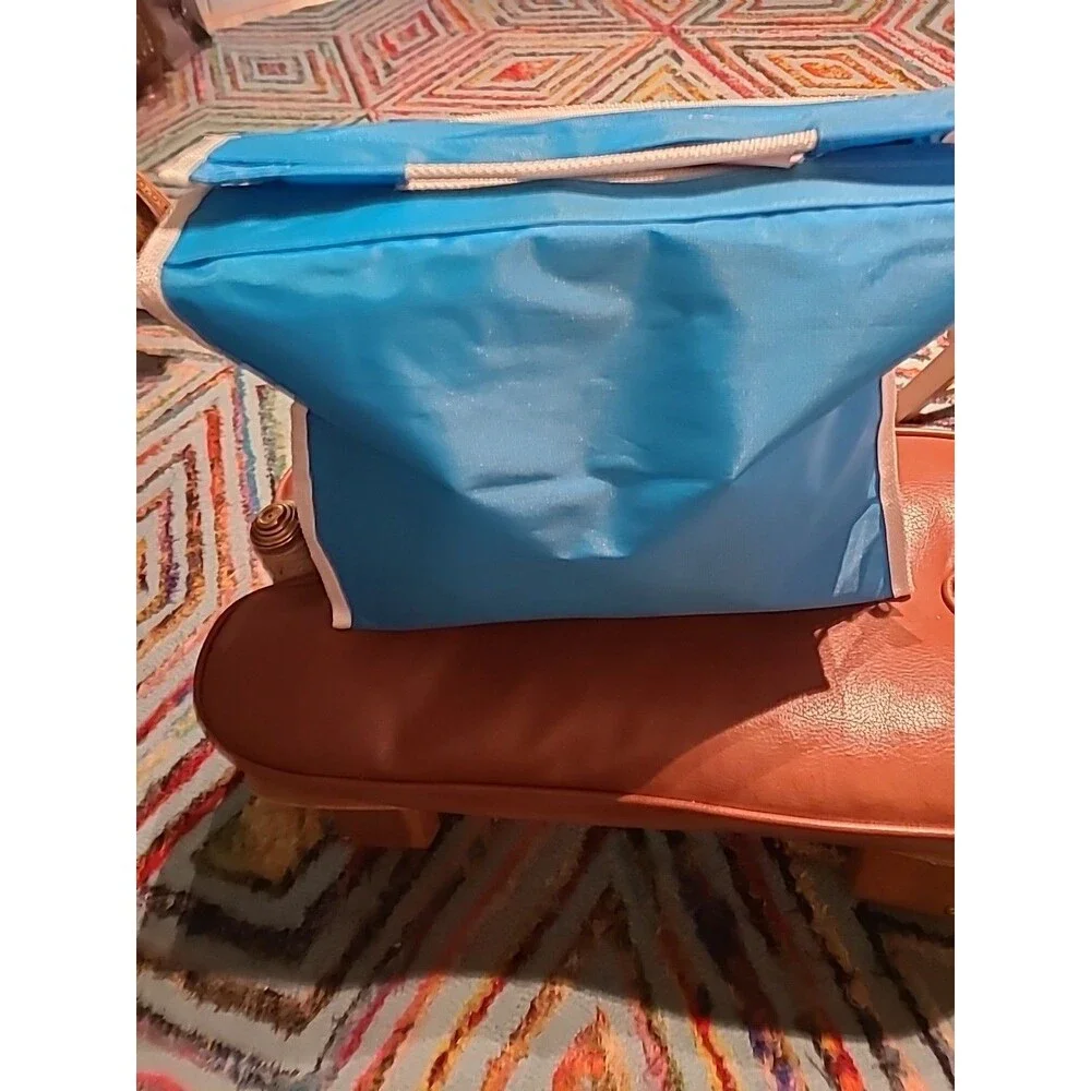 Vintage 60s 70s China Airlines of Taiwan CAL Vinyl Carry Travel Bag NR